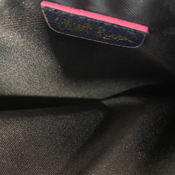 Elliott Lucca Navy Floral Clutch Makeup Bag - Picture 5 of 5